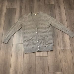 Banana Republic women’s gray v-neck cardigan